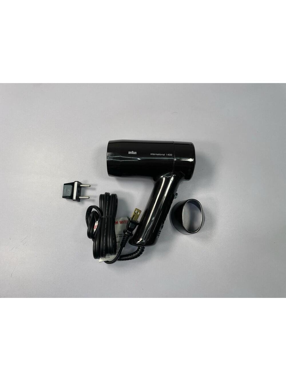 Vintage Braun International 1400 Travel Hair Dryer Dual Voltage w/ Case
